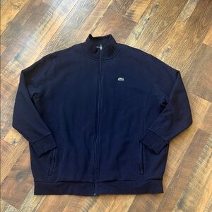 Lacoste Sport Full Zip Fleece Sweatshirt Jacket Navy 3XLB